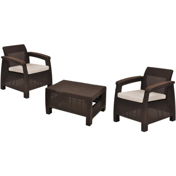 Комплект мебели KETER Corfu Weekend коричневый   17197786РКС 