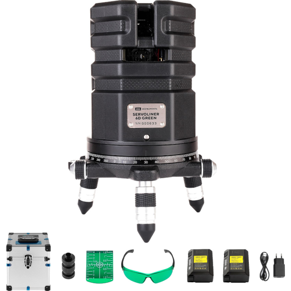 Лазерный уровень ADA 6D Servoliner GREEN   А00622