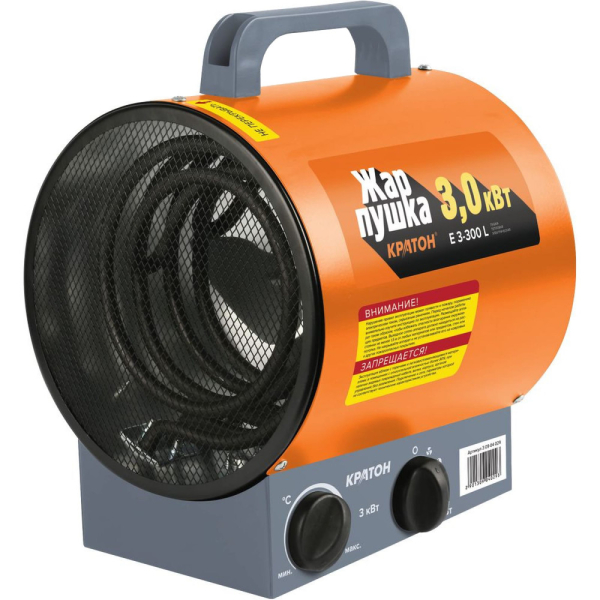 Тепловая пушка КРАТОН Е 3-300 L электрическая   3 09 04 029