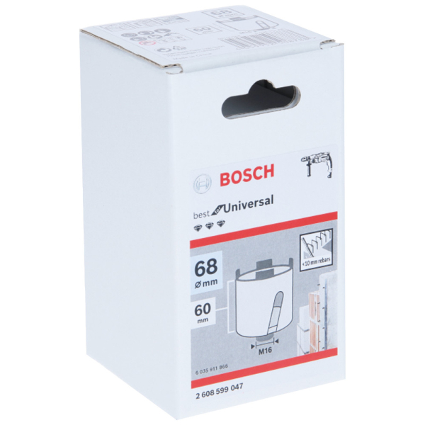 Коронка алмазная BOSCH Best for Universal 68 мм    2.608.599.047