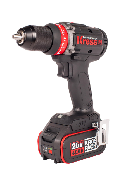Дрель аккумуляторная KRESS KU124 20V 4,0Ач кейс
