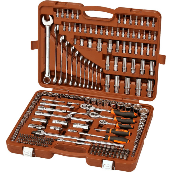 Набор универсального инструмента OMBRA 1/4", 3/8", 1/2"DR, (216 предм.)   OMT216S