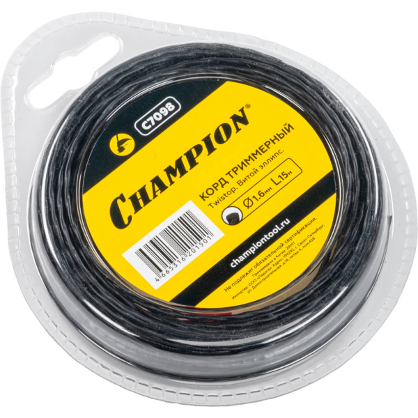 Леска CHAMPION Ellipse Twist 1,6*15 м (витой эллипс)   C7098