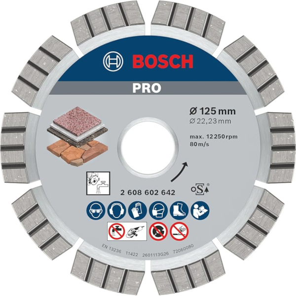 Диск алмазный BOSCH Best for Stone 125*22.2 сегмент   2.608.602.642