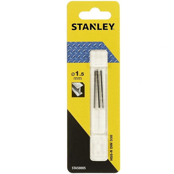 Сверло STANLEY по металлу HSS-R  1,5*40   STA50005