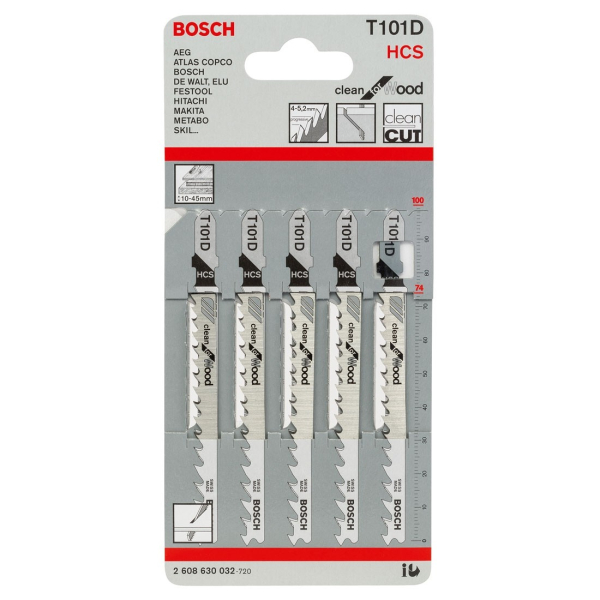 Пилочки BOSCH  T 101  D     2.608.630.032