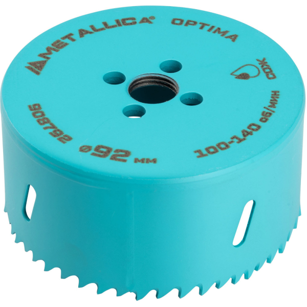 Коронка биметаллическая METALLICA Optima 92 мм 3 5/8") Vario 5/8-18UNF   908792