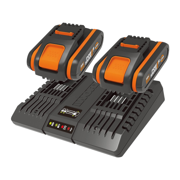 Набор WORX WA3610 Двойное зарядное устройство WA3869 + 2 аккумлятора 2,0Ач