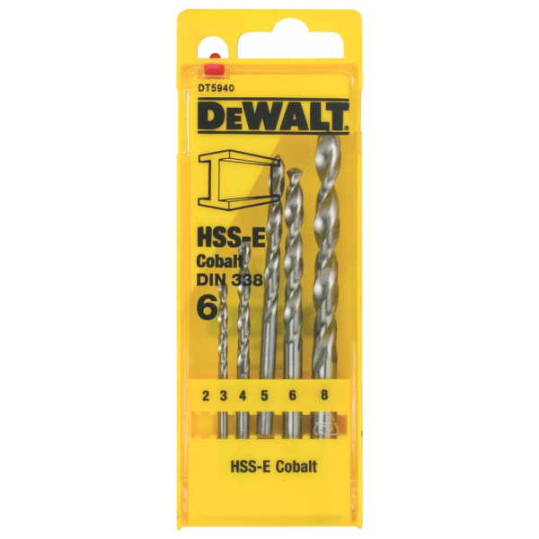 Набор сверл DEWALT DT 5940 по металлу из 6 штук