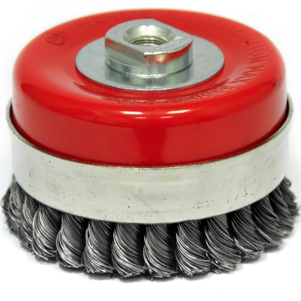 Щетка ELITECH чашечная крученая для УШМ Heavy Duty 100мм