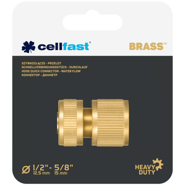 Коннектор CELLFAST BRASS 1/2'' латунный