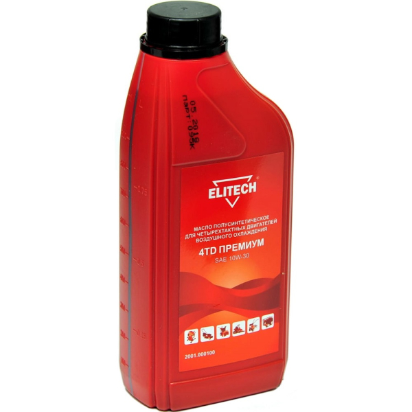Масло ELITECH 4-х тактное полусинтетика 1 л