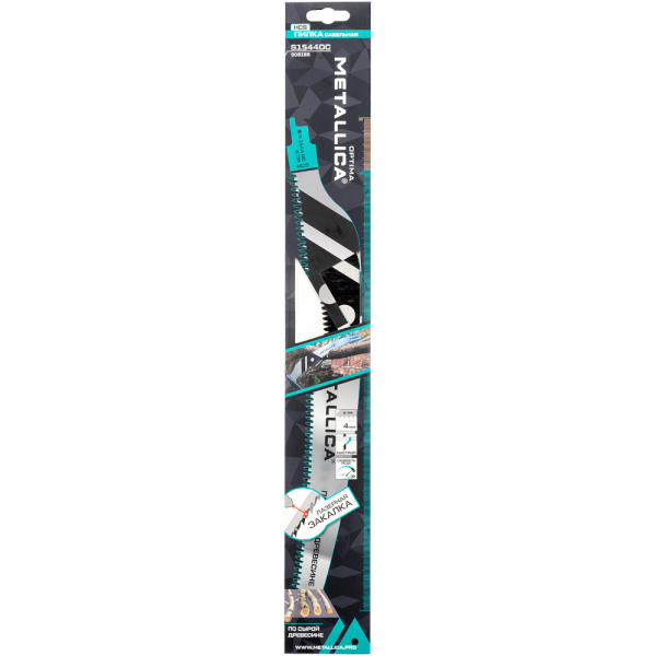 Пилка сабельная METALLICA Optima S1544DC 370/280мм шаг 4,2 мм HCS-LQ для обрезки ветвей 1 шт