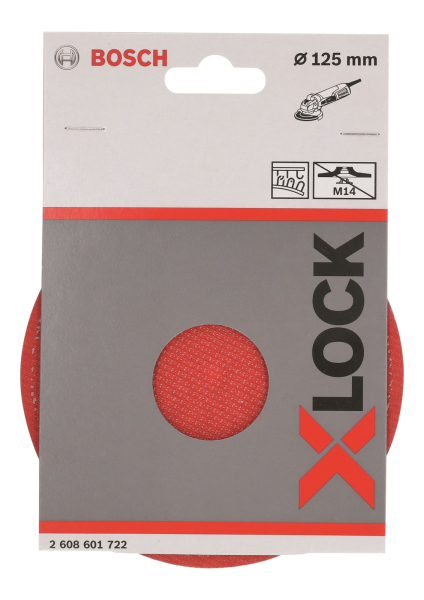 Тарелка опорная BOSCH X-LOCK 125 мм на липучке   2.608.601.722