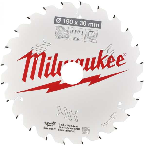 Диск п/п Milwaukee 190*30*24 мм  дерево