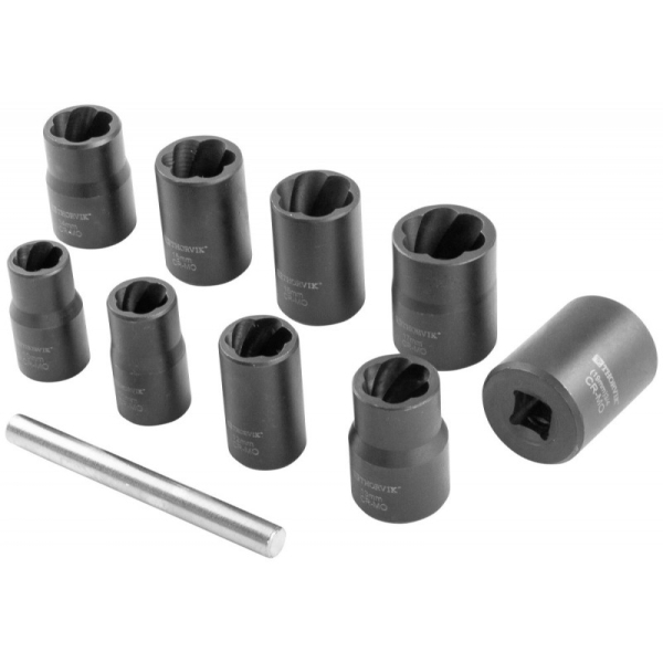 Набор торцевых головок THORVIK 3/8"DR, 10-19 мм, 10 предметов   BESS3810