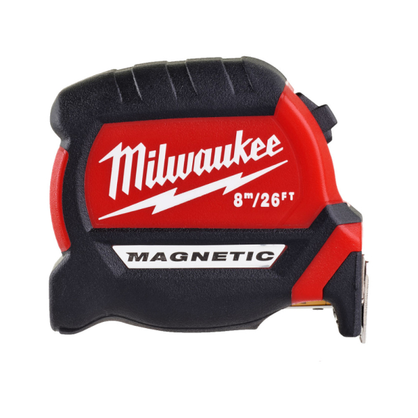 Рулетка Milwaukee PREMIUM магнитная MAGNETIC GEN III  8м*27мм 26фт