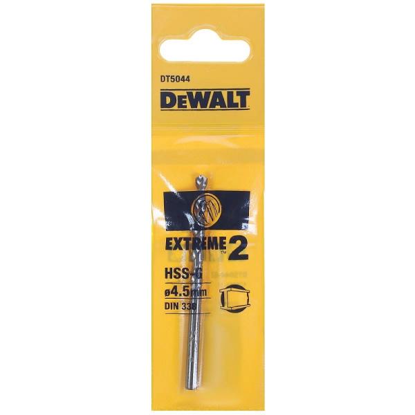 Сверло DEWALT по металлу  4,5*80   DT 5044    (1шт в упак)