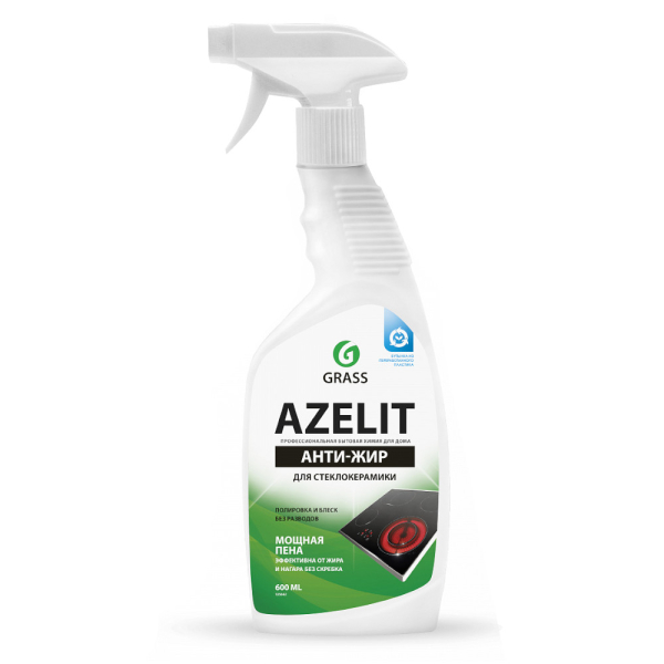 Средство чистящее для кухни GRASS "AZELIT" для стеклокерамики 600мл   125642