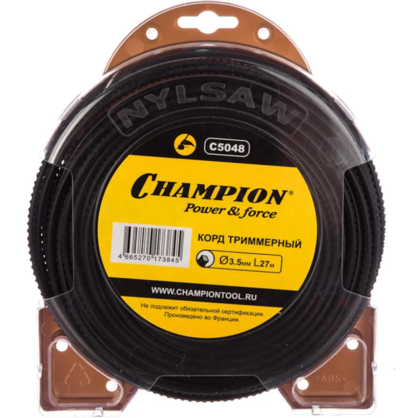 Леска CHAMPION Nylsaw 3,5*27 м (зубчатая)   C5048