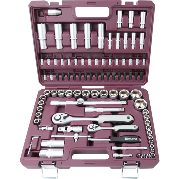 Набор инструмента универсальный THORVIK 1/4", 1/2"DR 94 предмета   TS094