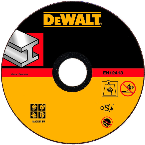 Диск абразивный DEWALT INDUSTRIAL 180*1,6*22.2 металл DT 42380Z