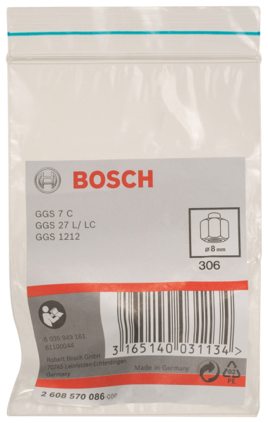 Цанговый патрон BOSCH 8 мм   2.608.570.086