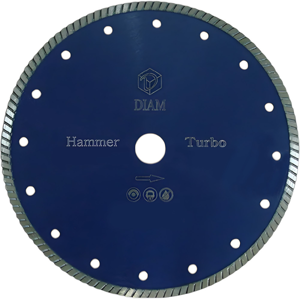 Диск алмазный DIAM Turbo HUMMER 125*22.2 мм турбо