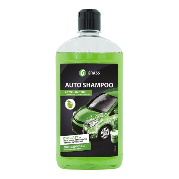 Автошампунь GRASS "Универсал" яблоко 0,5л   111105-2
