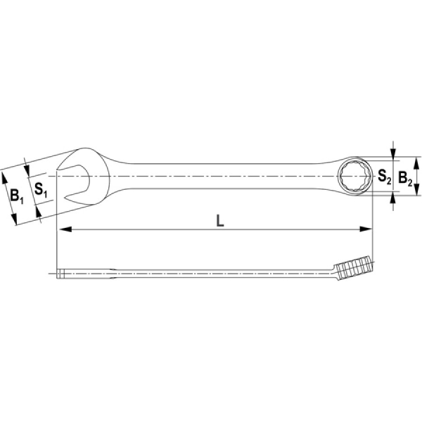 Ключ гаечный THORVIK комбинированный 19 мм   CW00019