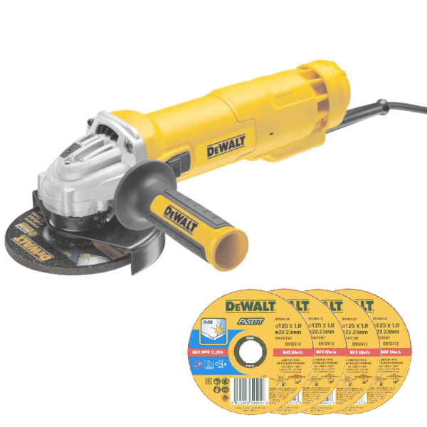 УШМ DEWALT DWE 4215 D4 + набор дисков