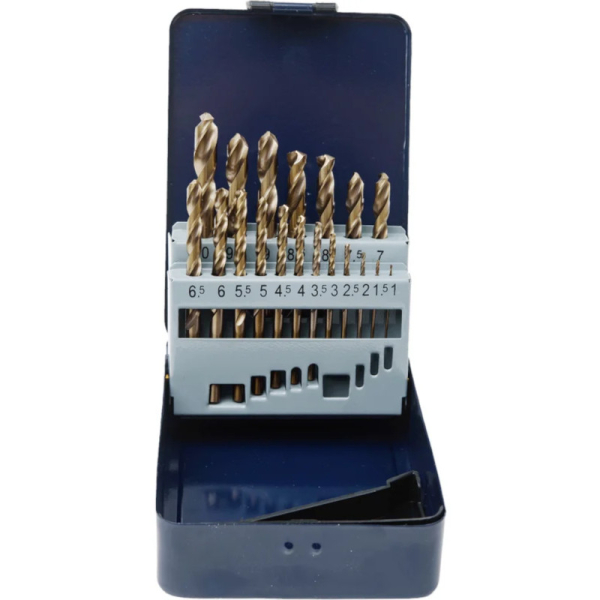 Набор сверл THORVIK по металлу HSS-CО 19 штук   TDBS19K5