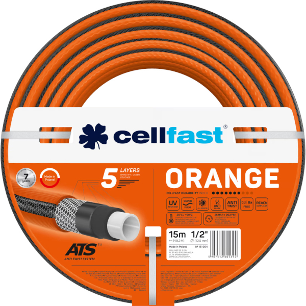 Шланг CELLFAST ORANGE 1/2'' 15 м