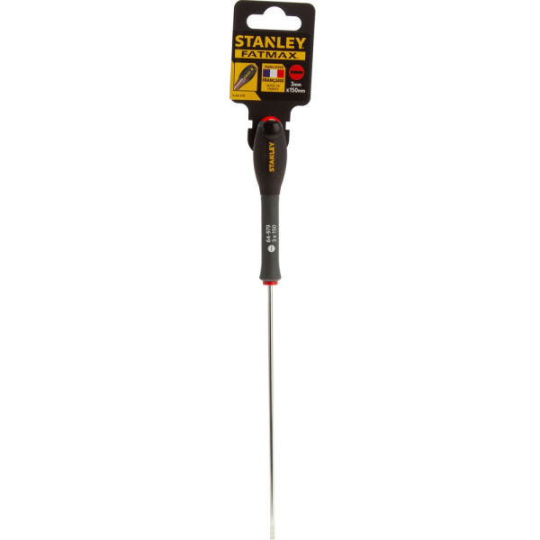 Отвертка STANLEY FATMAX прямой шлиц 3x150мм     0-64-979