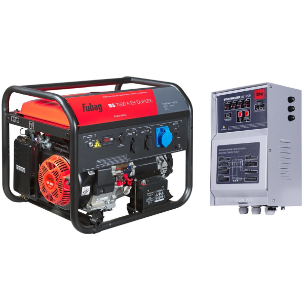 Электростанция Fubag BS 7500 A ES Duplex бензиновая+Блок автоматики Fubag Startmaster BS11500 (230V)