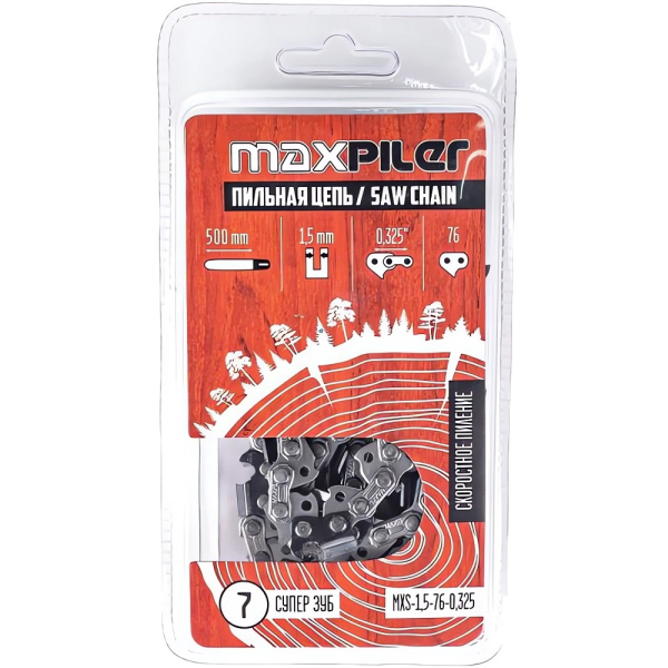 Цепь MAXPILER 1,5-76-0,325   MXS-1,5-76-0,325