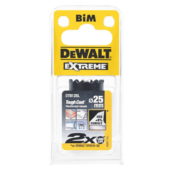 Цифенбор с карбидным покрытием DEWALT DT 8125 L 25*37 мм