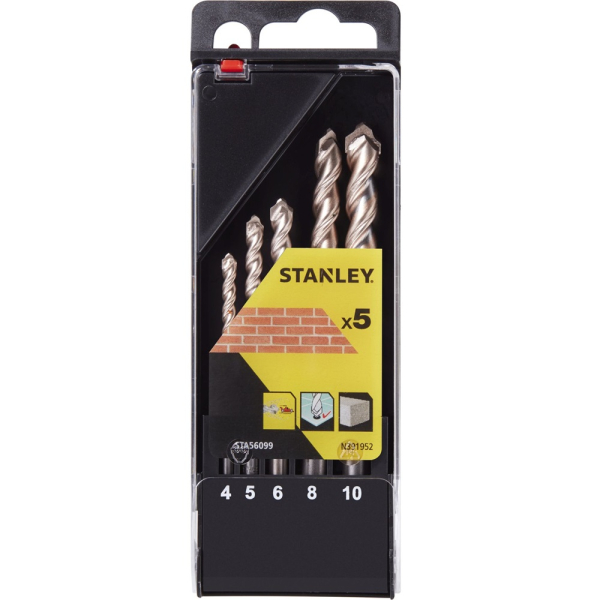 Набор сверл STANLEY по бетону 4-10мм    STA56099