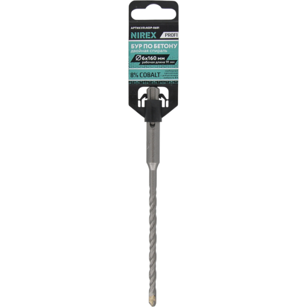 Бур NIREX Profi SDS+ 6*160 NDP-0601
