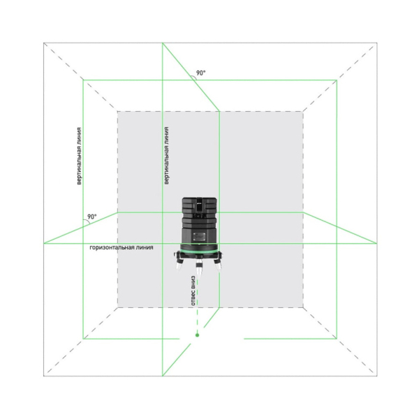 Лазерный уровень ADA 6D Servoliner GREEN   А00622