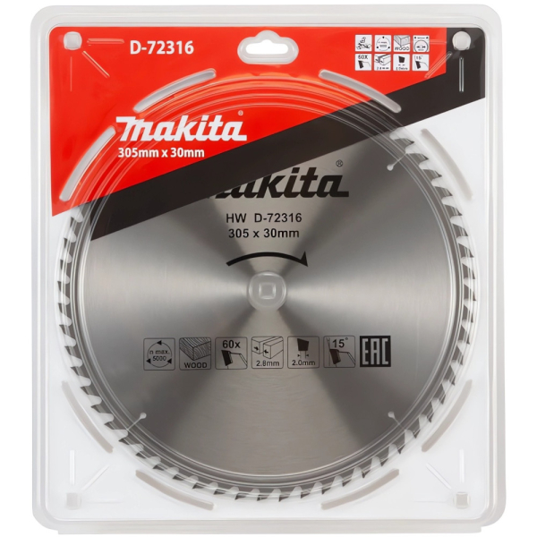 Диск п/п Makita 305*30*60   (D-72316)