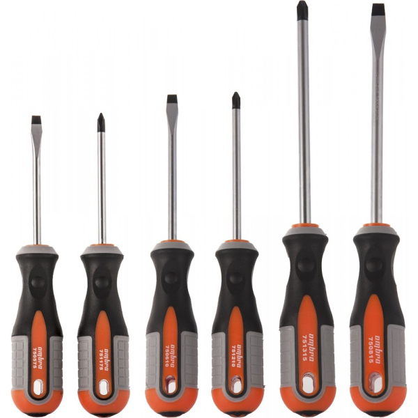 Набор отверток стержневых OMBRA "ROUND GRIP" (6 пр.)   975006