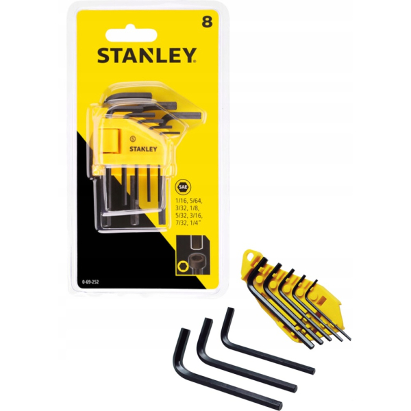 Набор шестигранных ключей STANLEY 8 шт.     0-69-252