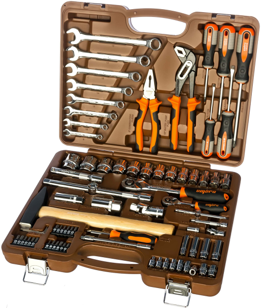 Набор универсального инструмента OMBRA 1/4", 1/2"DR (77 предм.)   OMT77S