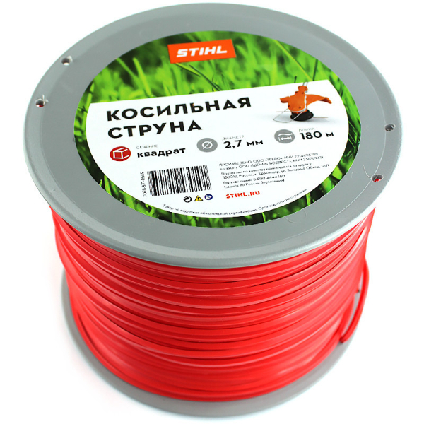 Леска STIHL 2,7*180 квадрат   7028-871-0589