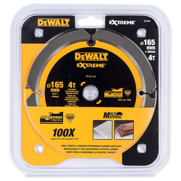 Диск п/п DEWALT DT 1471 по фиброцементу  165*20