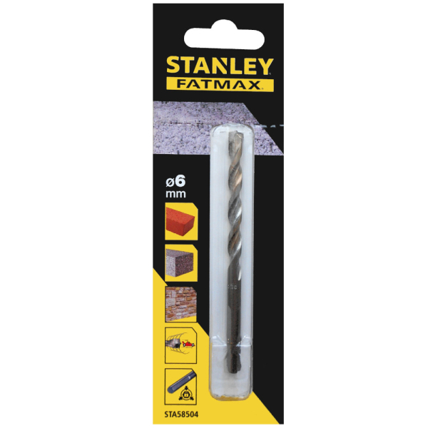 Сверло STANLEY по бетону ударное 6*100   STA58504
