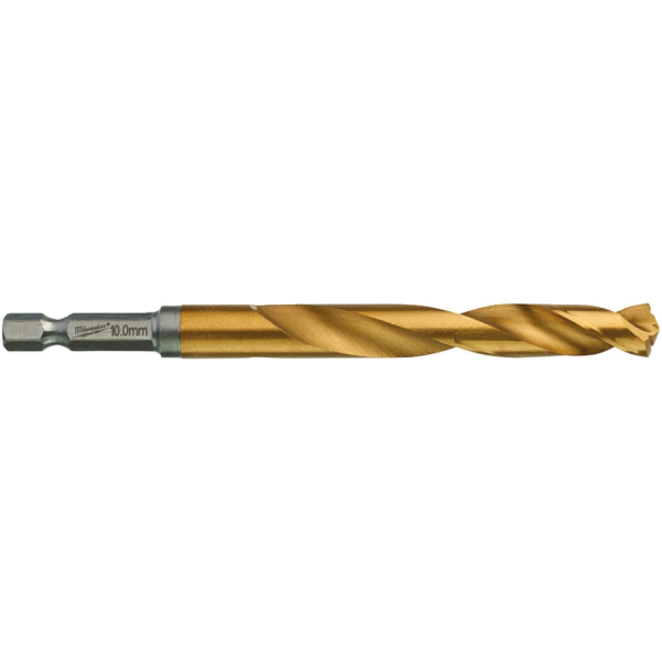 Сверло Milwaukee RedHEX HSS-G TiN по металлу 10 мм