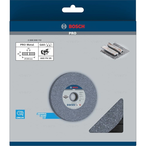 Круг шлифовальный BOSCH 200x25x32 K60 для GSM 200     2.608.600.112