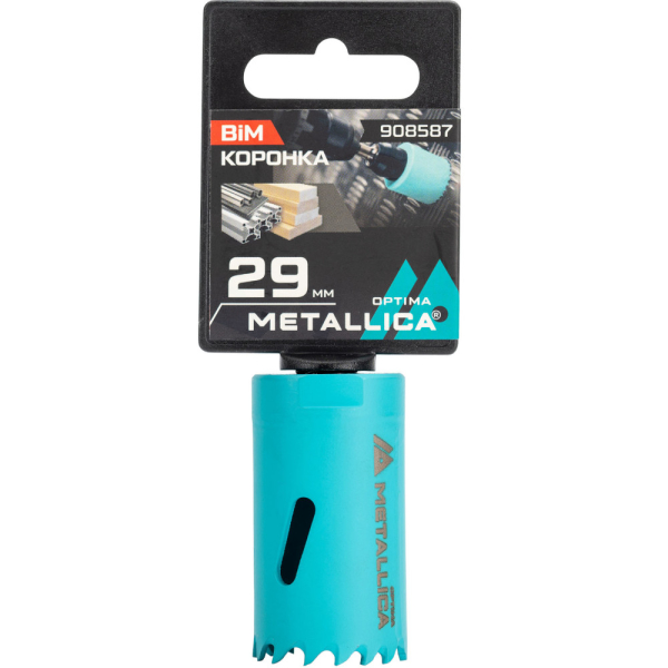 Коронка биметаллическая METALLICA Optima 29 мм 1 1/8" Vario 1/2-20UNF   908587